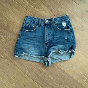 Dark Wash Jean Shorts